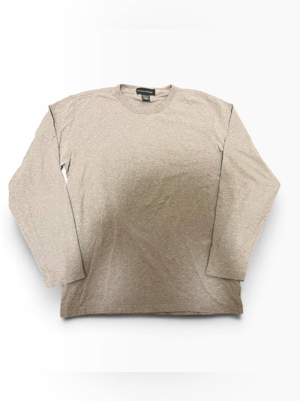 Banana Republic Long Sleeve T-Shirt Heather Gray Large